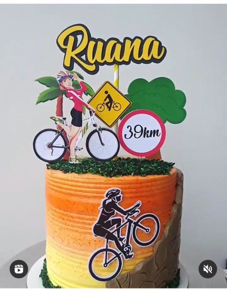 Arquivo de Corte Topo de Bolo Ciclista