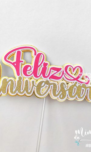 Arquivo de Corte Topo de Bolo Coringa Feliz Aniversário 002