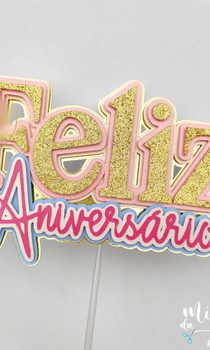 Arquivo de Corte Topo de Bolo Coringa Feliz Aniversário 006