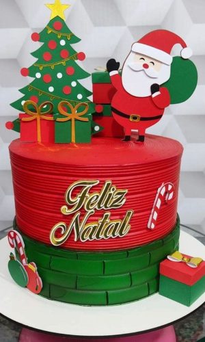 Arquivo de Corte Topo de Bolo de Natal #16719