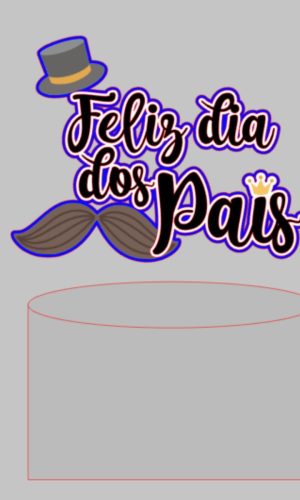 Arquivo De Corte Topo De Bolo Dia Dos Pais #15219