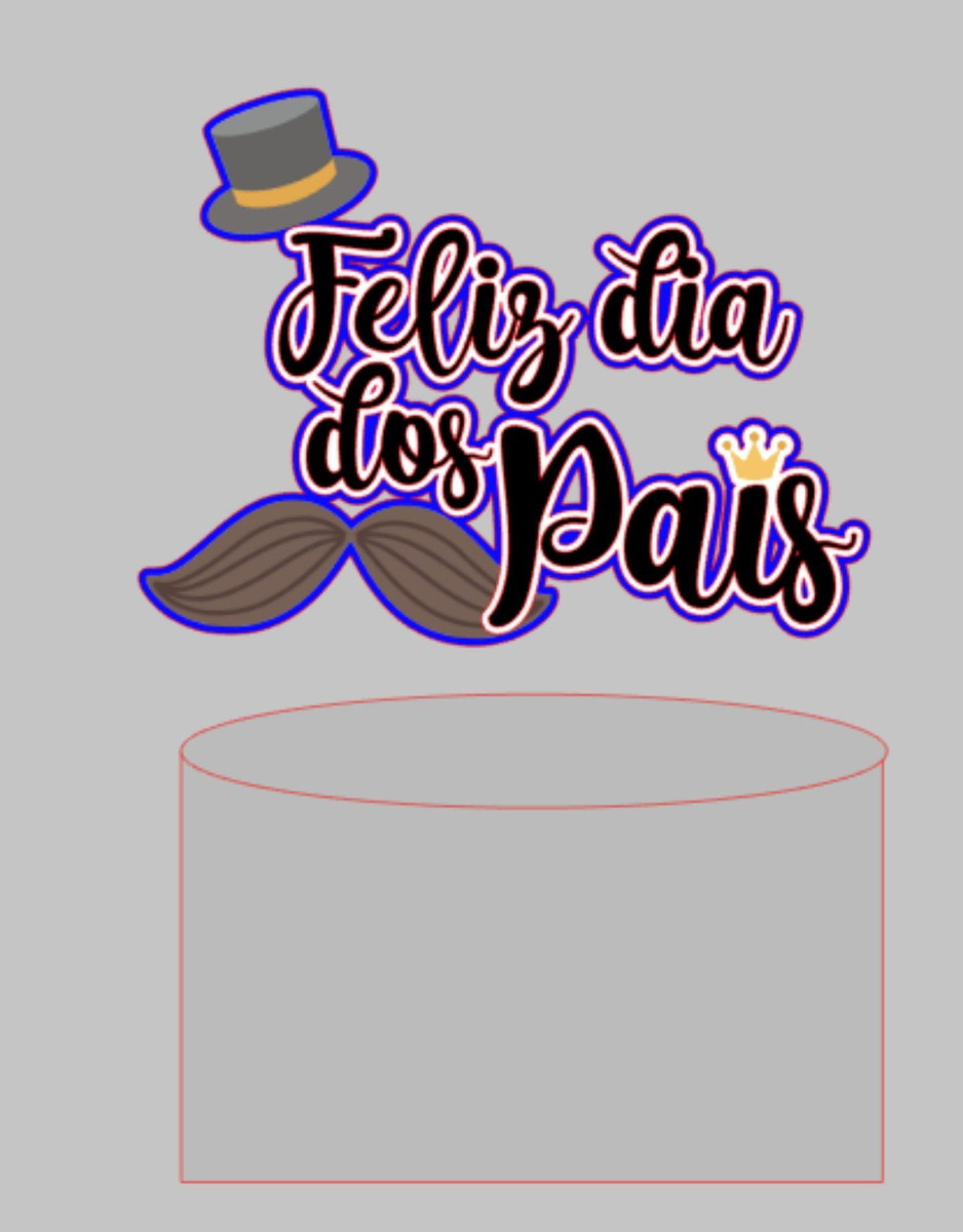 Arquivo De Corte Topo De Bolo Dia Dos Pais #15219