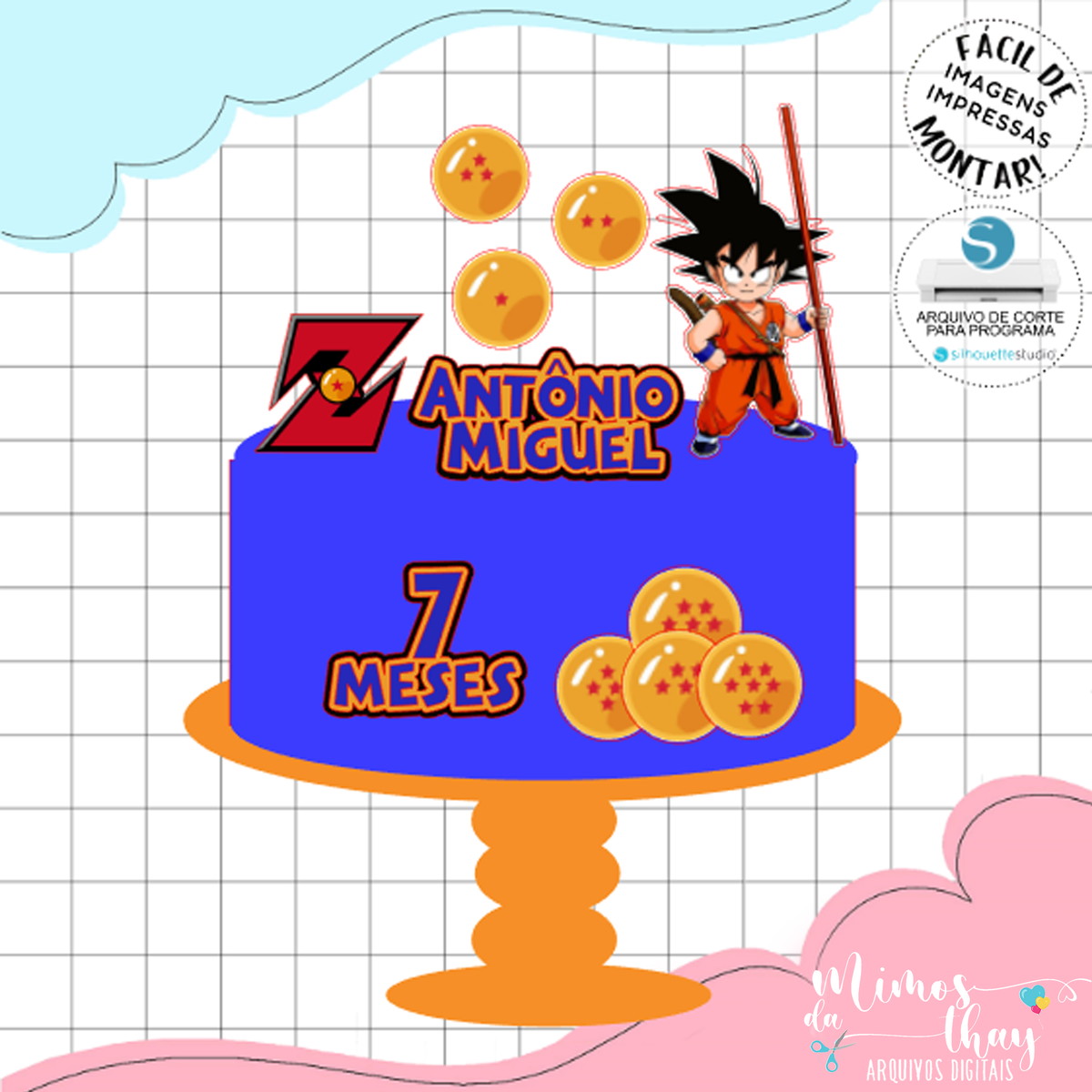 Arquivo de Corte: Topo de Bolo Dragon Ball Z 002