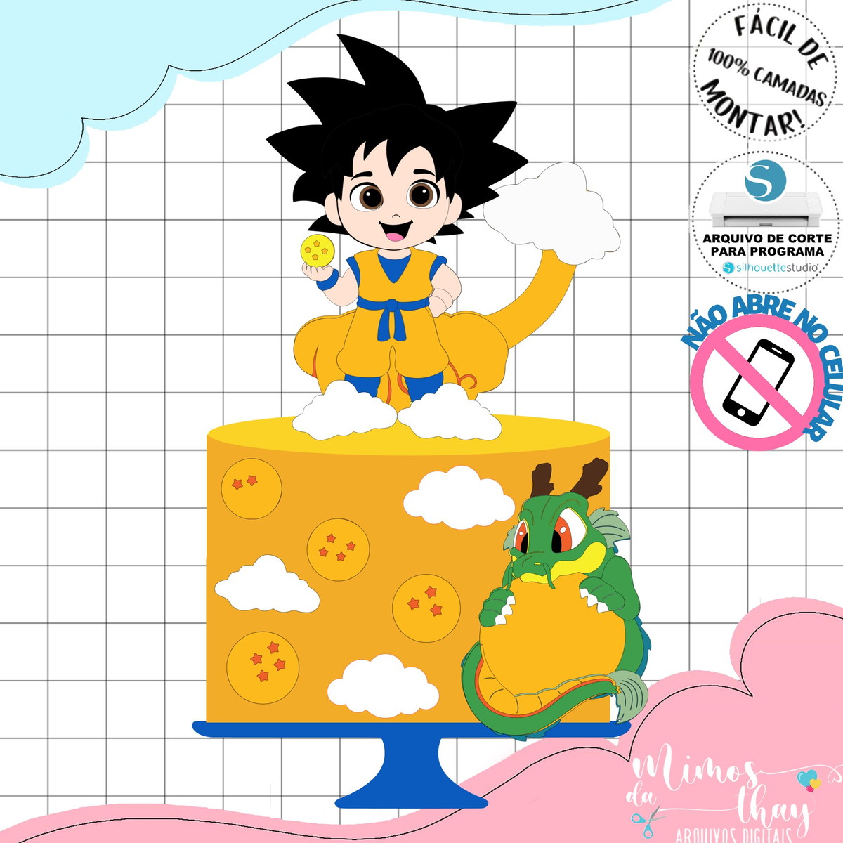 Arquivo de Corte: Topo de Bolo Dragon Ball Z 004