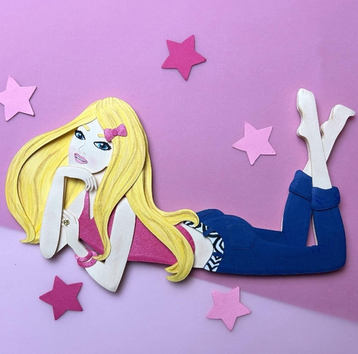 Arquivo de Corte Topo de Bolo em Camadas Barbie 021
