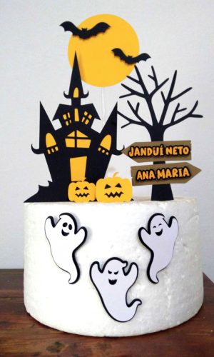 Arquivo De Corte: Topo De Bolo Em Camadas Halloween 003