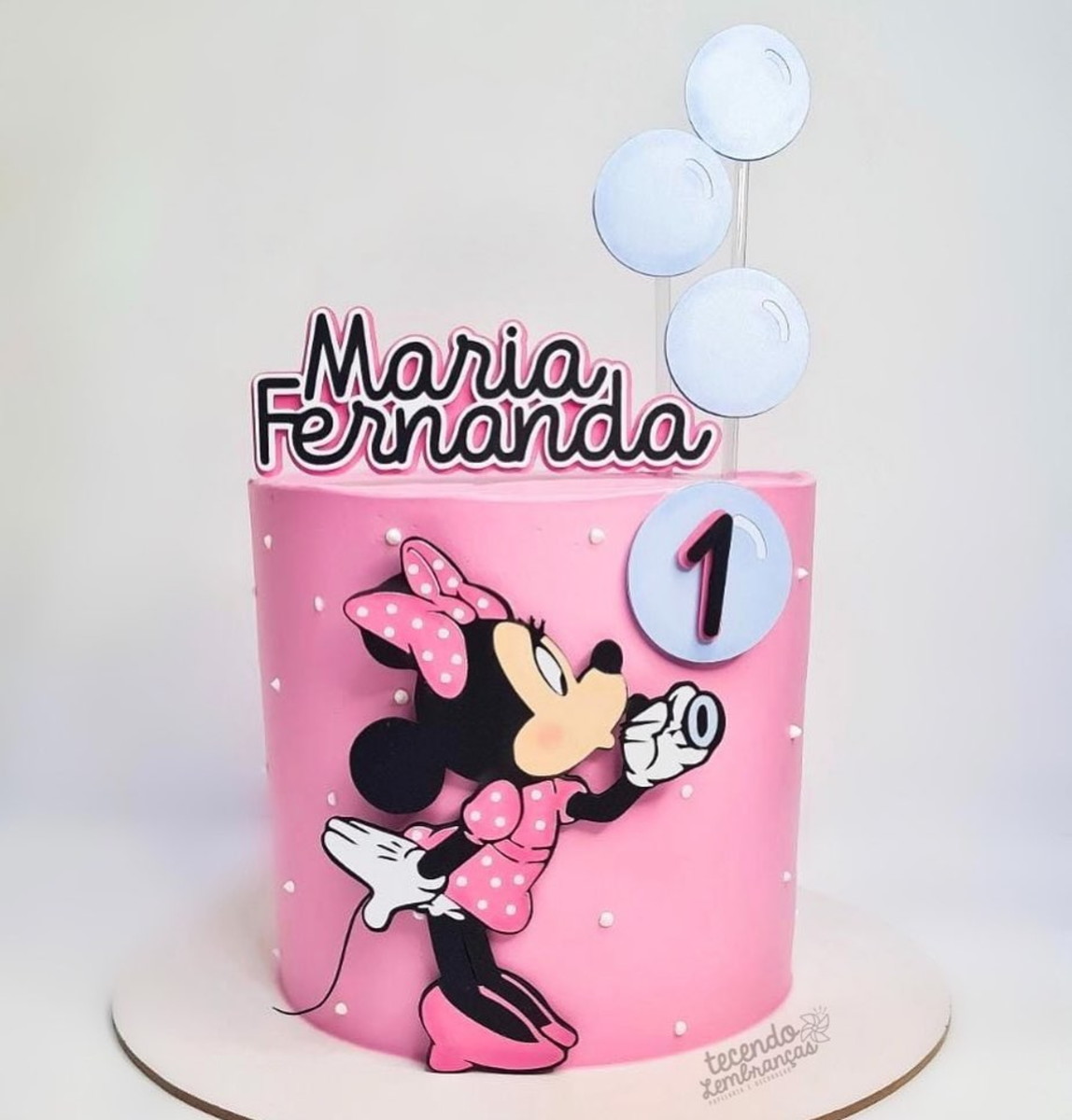 Arquivo de Corte: Topo de Bolo em Camadas Minnie Rosa 025