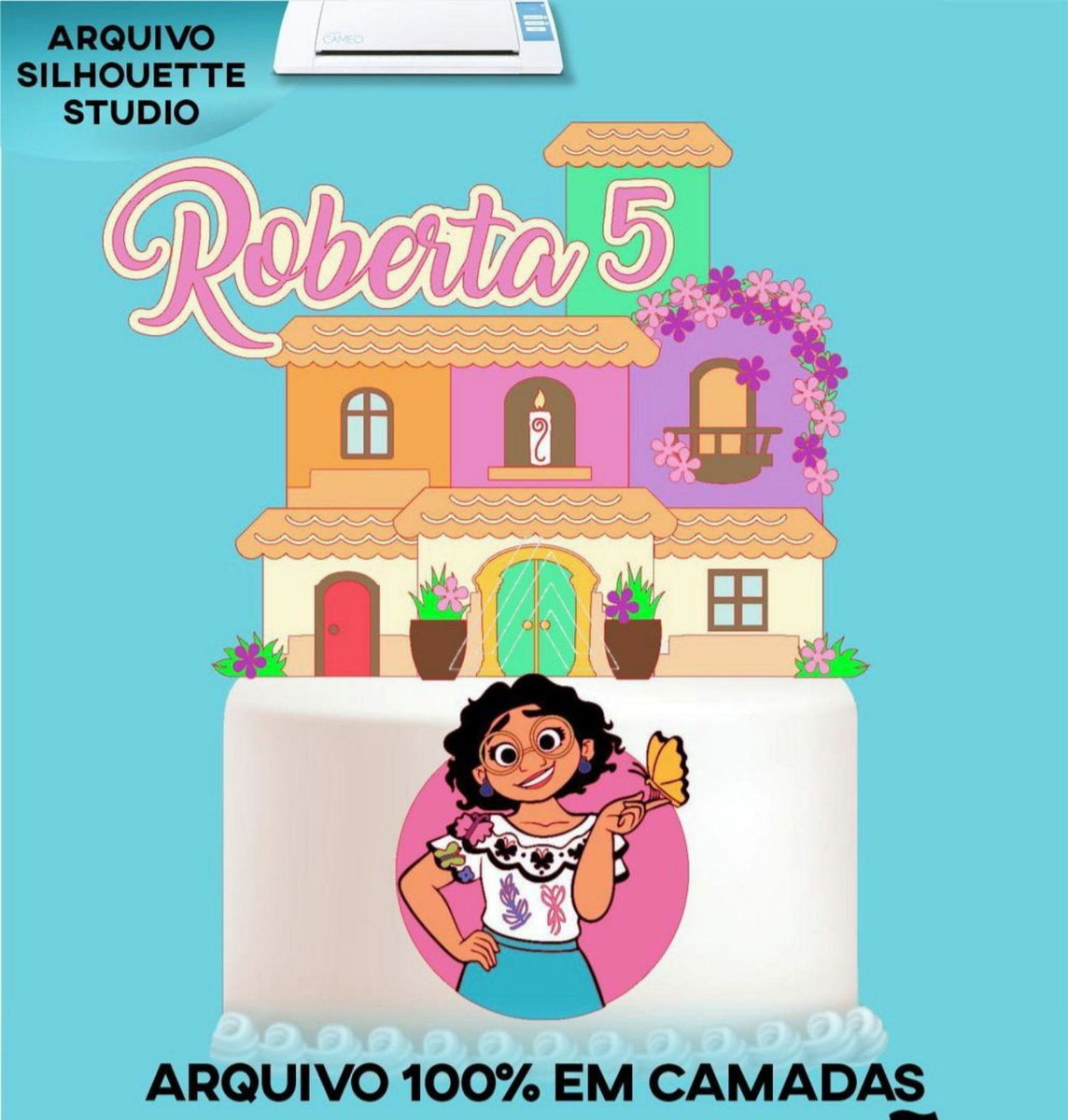Arquivo de Corte Topo de Bolo Encanto Disney #15644