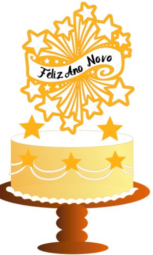 Arquivo de Corte Topo de Bolo Feliz Ano Novo 030