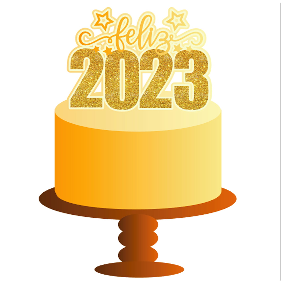 Arquivo de Corte Topo de Bolo Feliz Ano Novo 2023 028