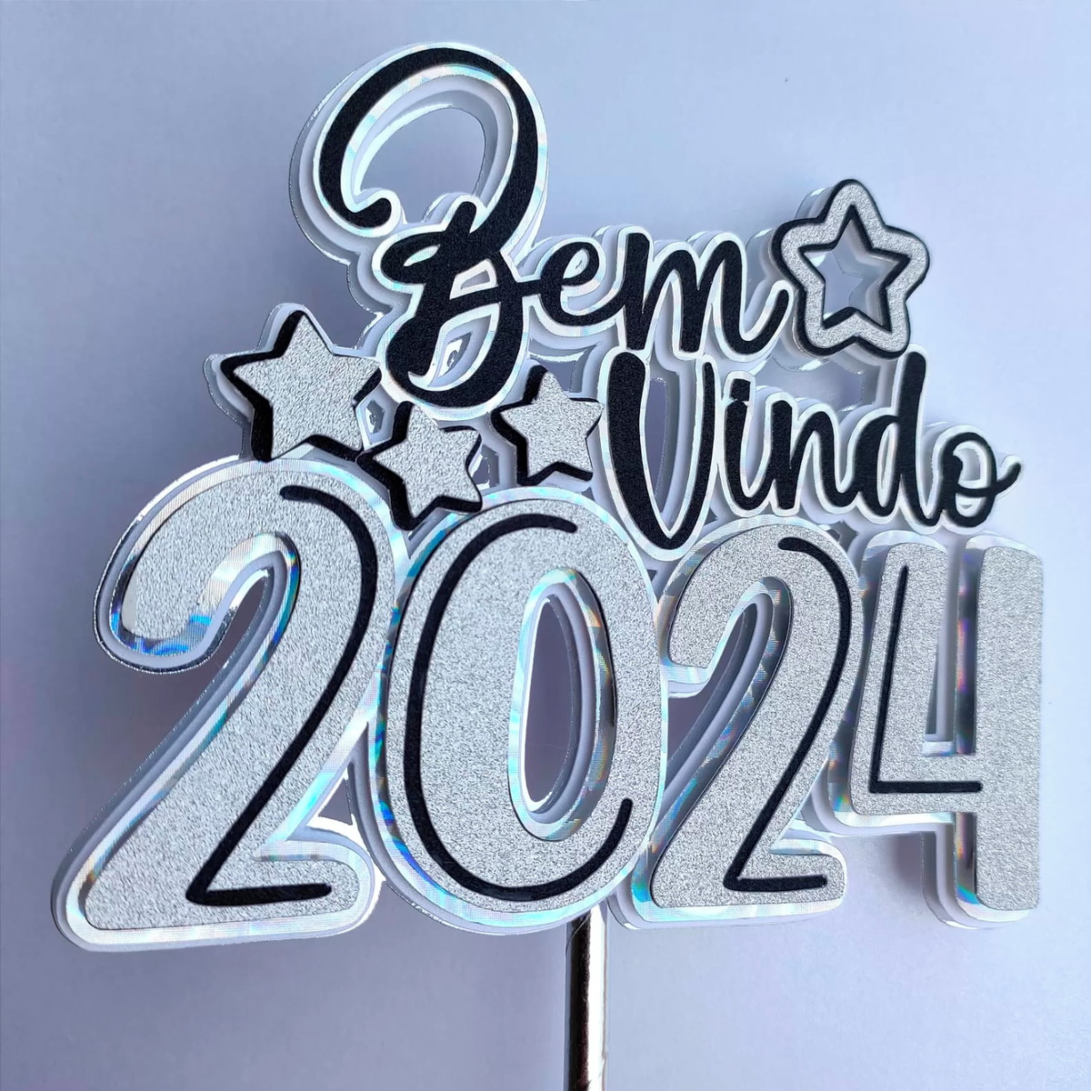 Arquivo de Corte: Topo de Bolo Feliz Ano Novo 2024 058