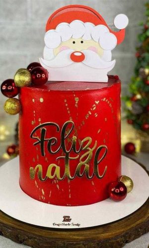 Arquivo de Corte Topo de Bolo Feliz Natal Papai Noel #16716