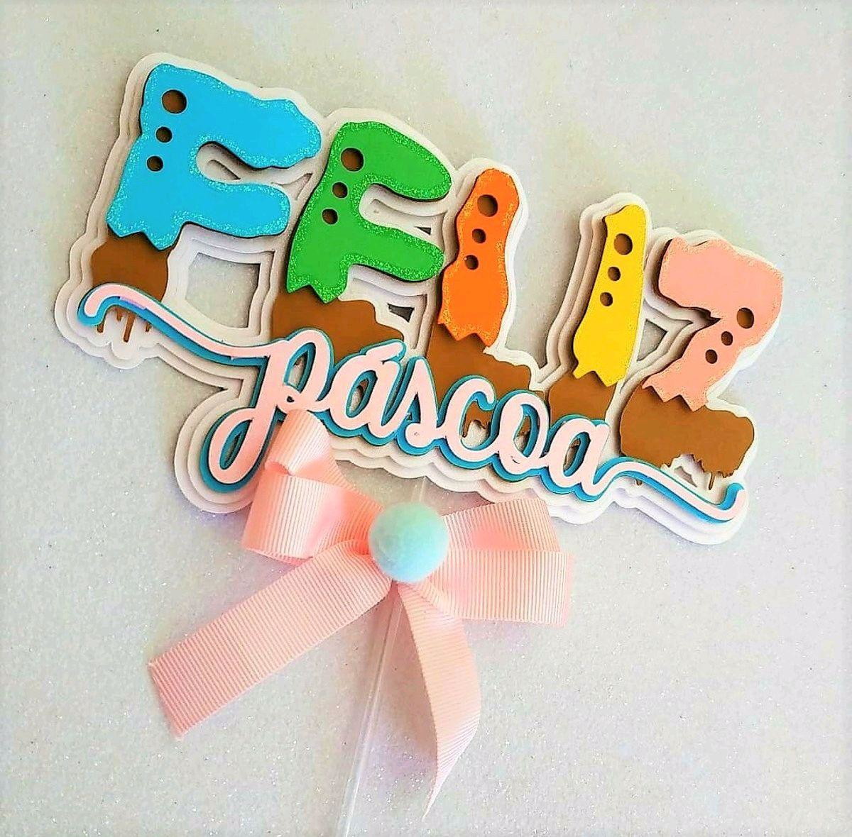 ARQUIVO DE CORTE TOPO DE BOLO FELIZ PASCOA COELHINHO #3643