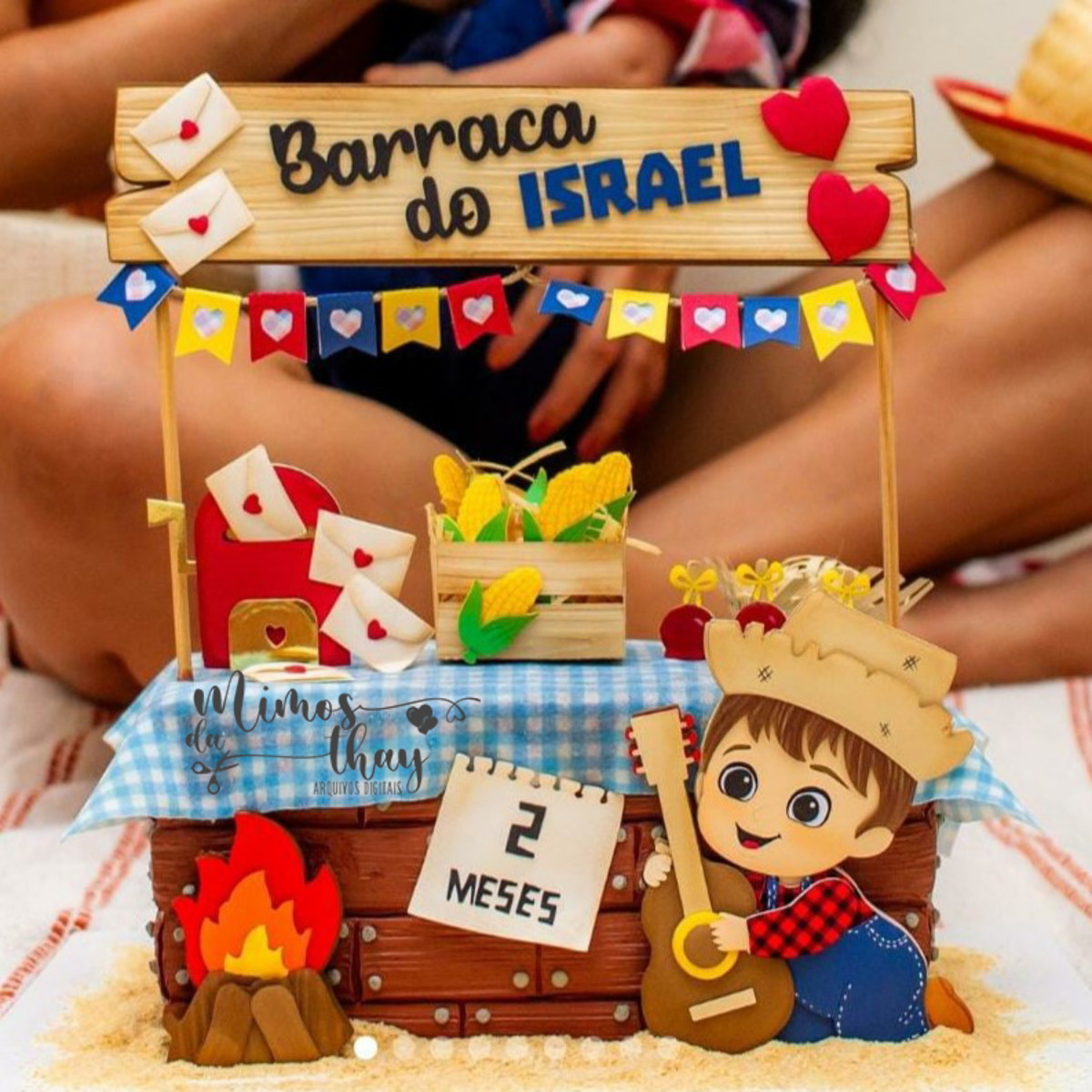 Arquivo de Corte Topo de Bolo Festa Junina Menino Arraiá 201