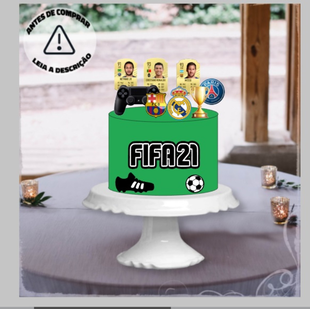 Arquivo de corte Topo de bolo Fifa