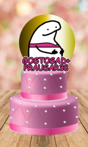 Arquivo de Corte Topo de Bolo Flork Aniversário #15653