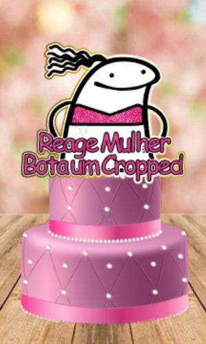 Arquivo de Corte Topo de Bolo Flork Aniversário #15658