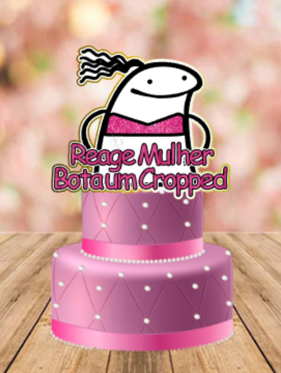 Arquivo de Corte Topo de Bolo Flork Aniversário #15658