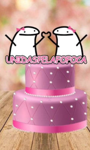 Arquivo de Corte Topo de Bolo Flork Aniversário #15669