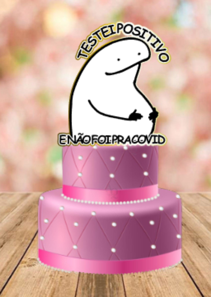 Arquivo de Corte Topo de Bolo Flork Aniversário #15671