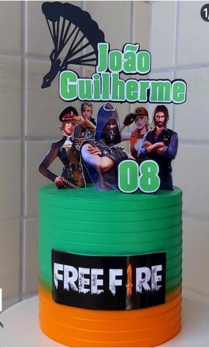 Arquivo De Corte Topo De Bolo Freefire #15328