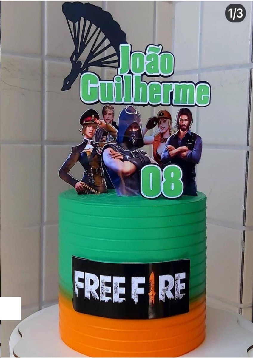 Arquivo De Corte Topo De Bolo Freefire #15328