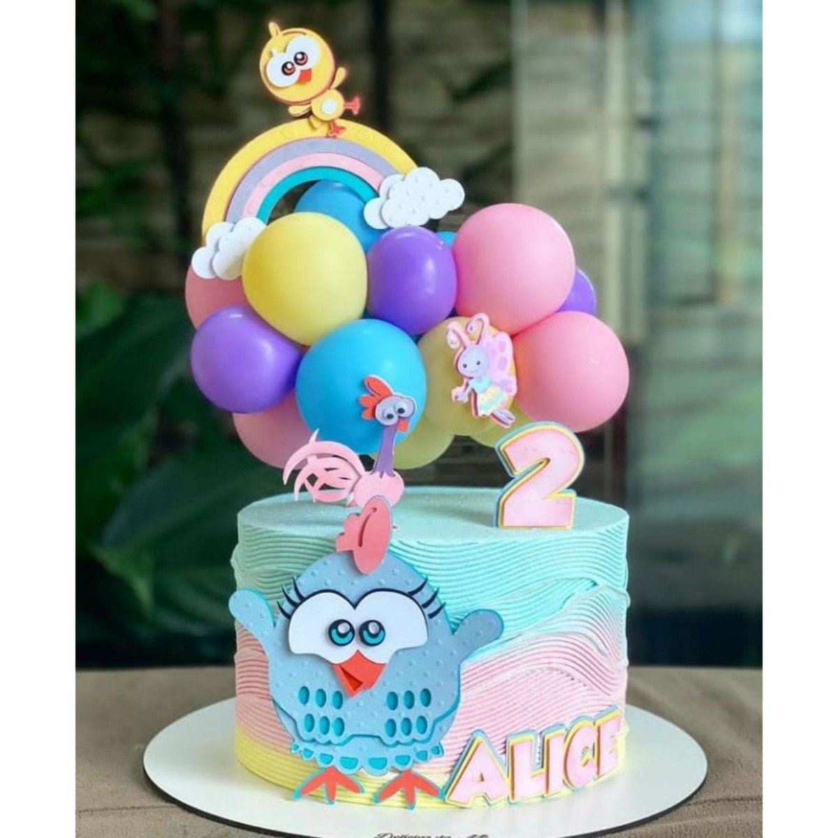 Arquivo de Corte Topo de Bolo Galinha Pintadinha #15262
