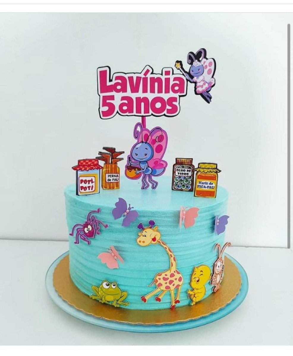 Arquivo de corte topo de bolo - Galinha Pintadinha