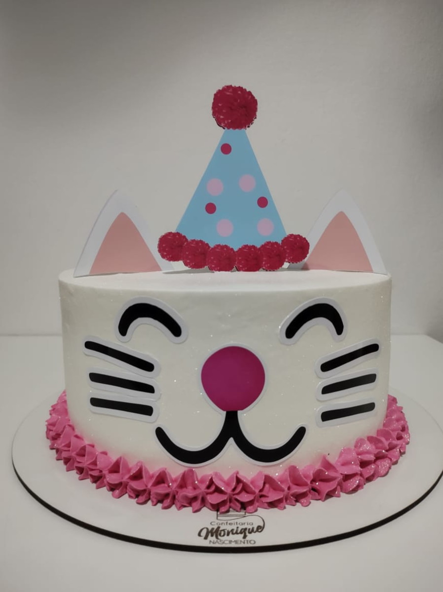 Arquivo de corte topo de bolo gatinho