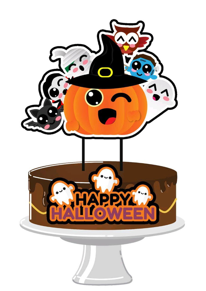 ARQUIVO DE CORTE TOPO DE BOLO HALLOWEEN (#2000) STUDIO