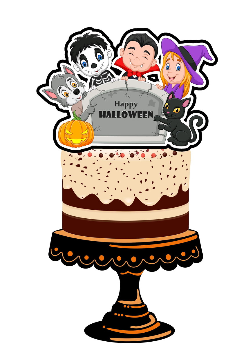 ARQUIVO DE CORTE TOPO DE BOLO HALLOWEEN (#2010) STUDIO.