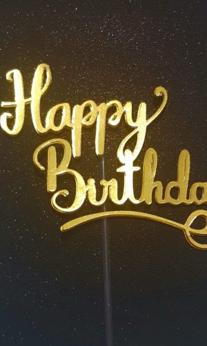Arquivo de corte topo de bolo - Happy Birthday
