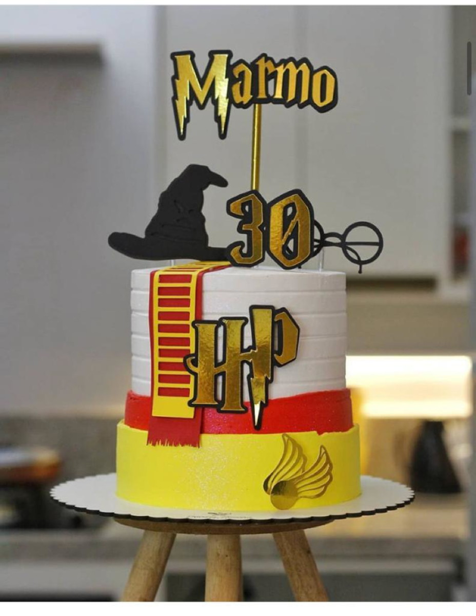 Arquivo de corte topo de bolo - Harry Potter