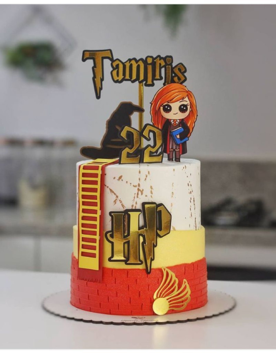 Arquivo de corte topo de bolo - Harry Potter