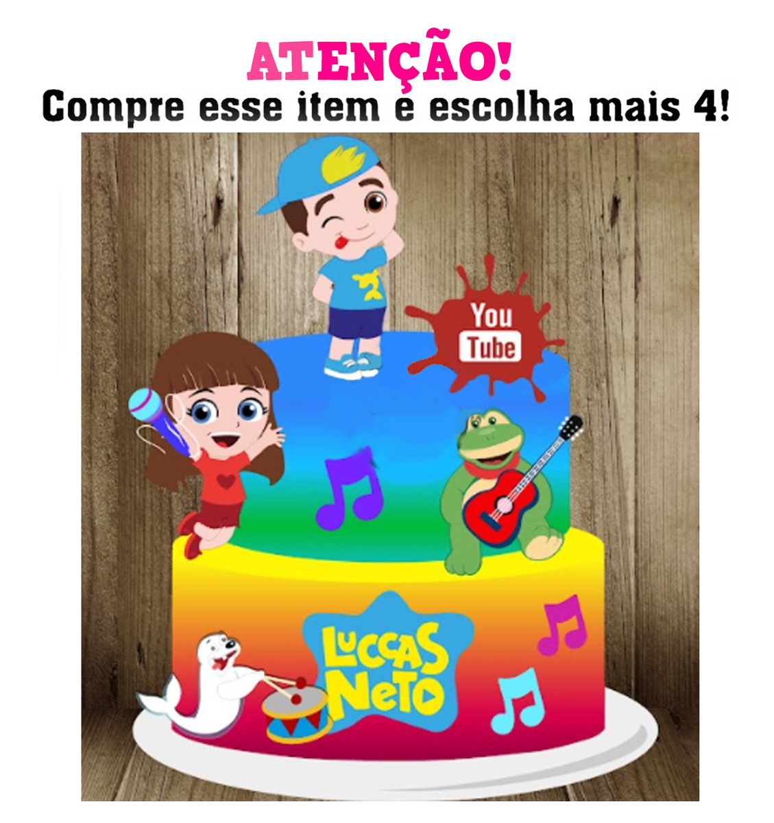 Arquivo de Corte: Topo de Bolo Luccas Neto 001