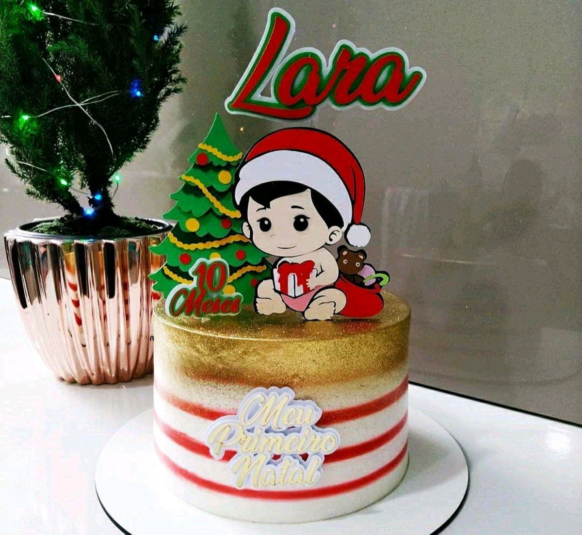 ARQUIVO DE CORTE TOPO DE BOLO MEU PRIMEIRO NATAL (#1608)
