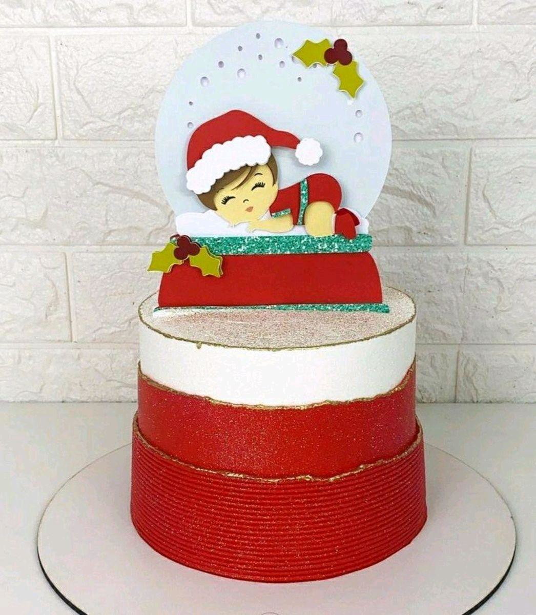 ARQUIVO DE CORTE TOPO DE BOLO MEU PRIMEIRO NATAL (#1614)