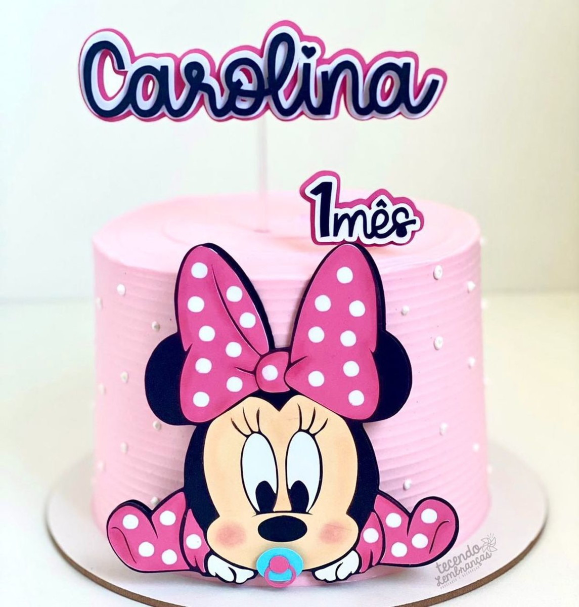Arquivo de Corte: Topo de Bolo Minnie Rosa Baby 027
