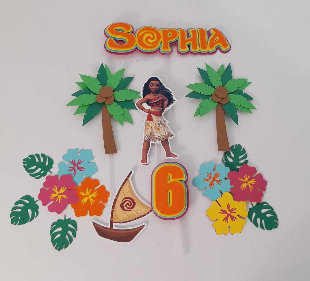 Arquivo de Corte Topo de Bolo Moana