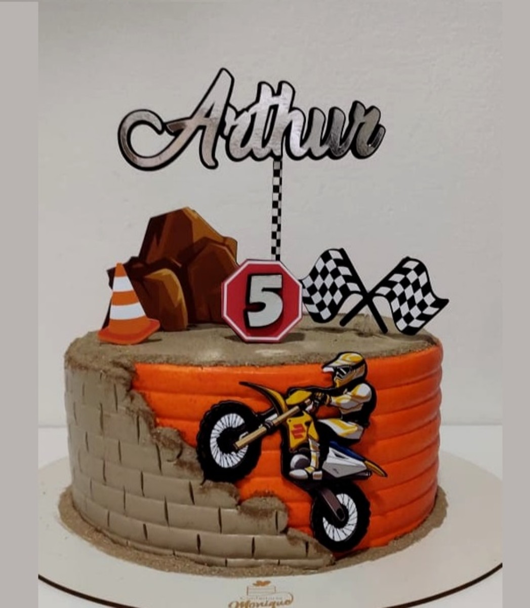 Arquivo de corte topo de bolo motocross