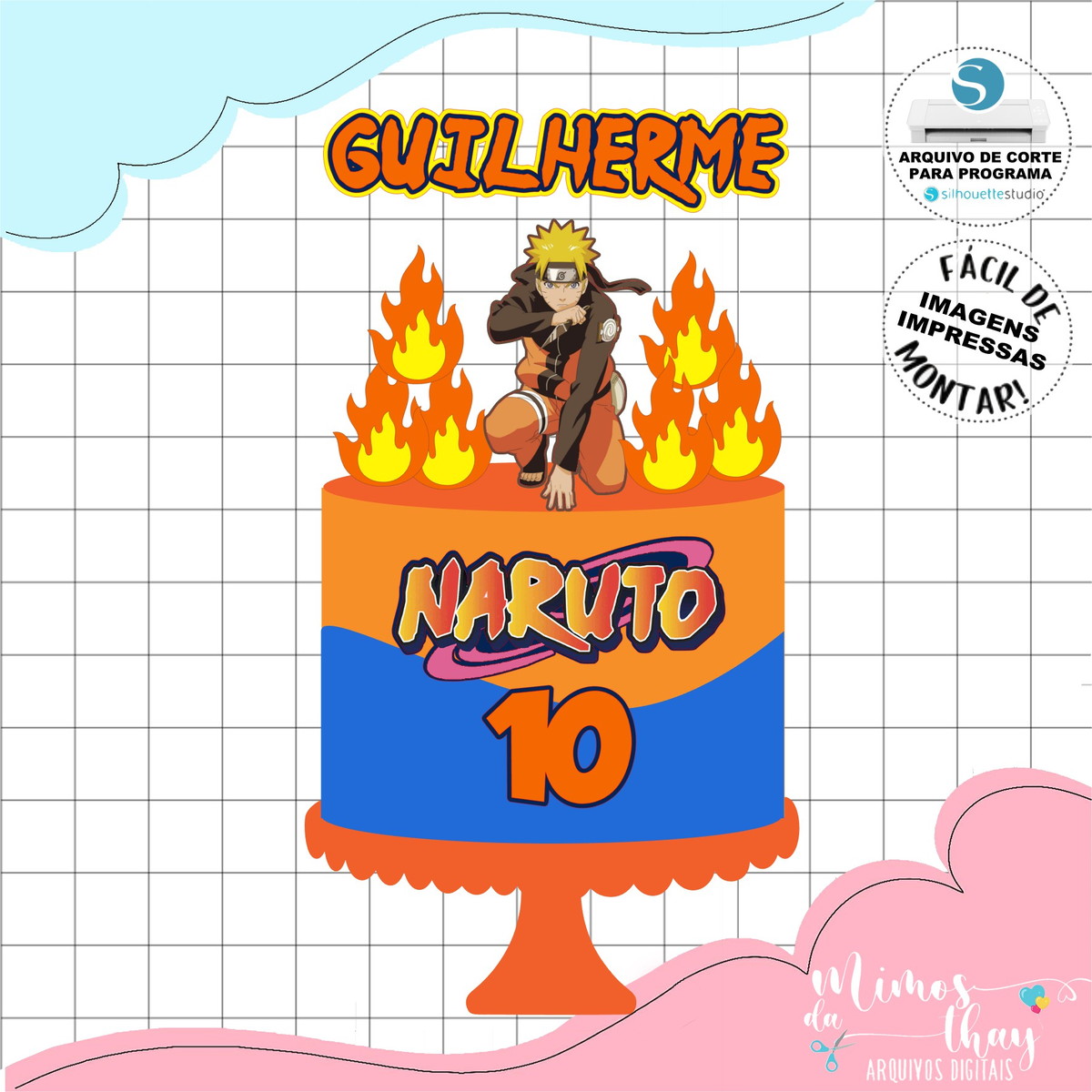 Arquivo de Corte: Topo de Bolo Naruto 008