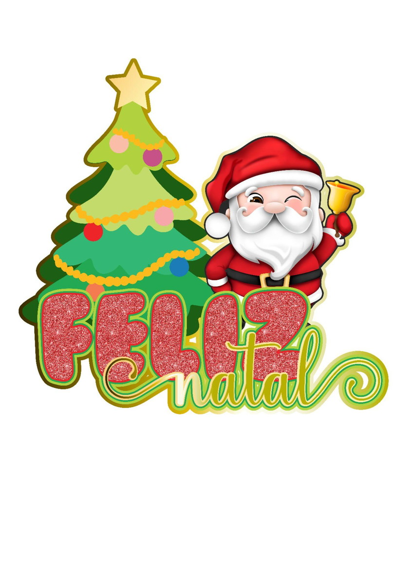 Arquivo de Corte Topo de Bolo Natal 2022 #15578