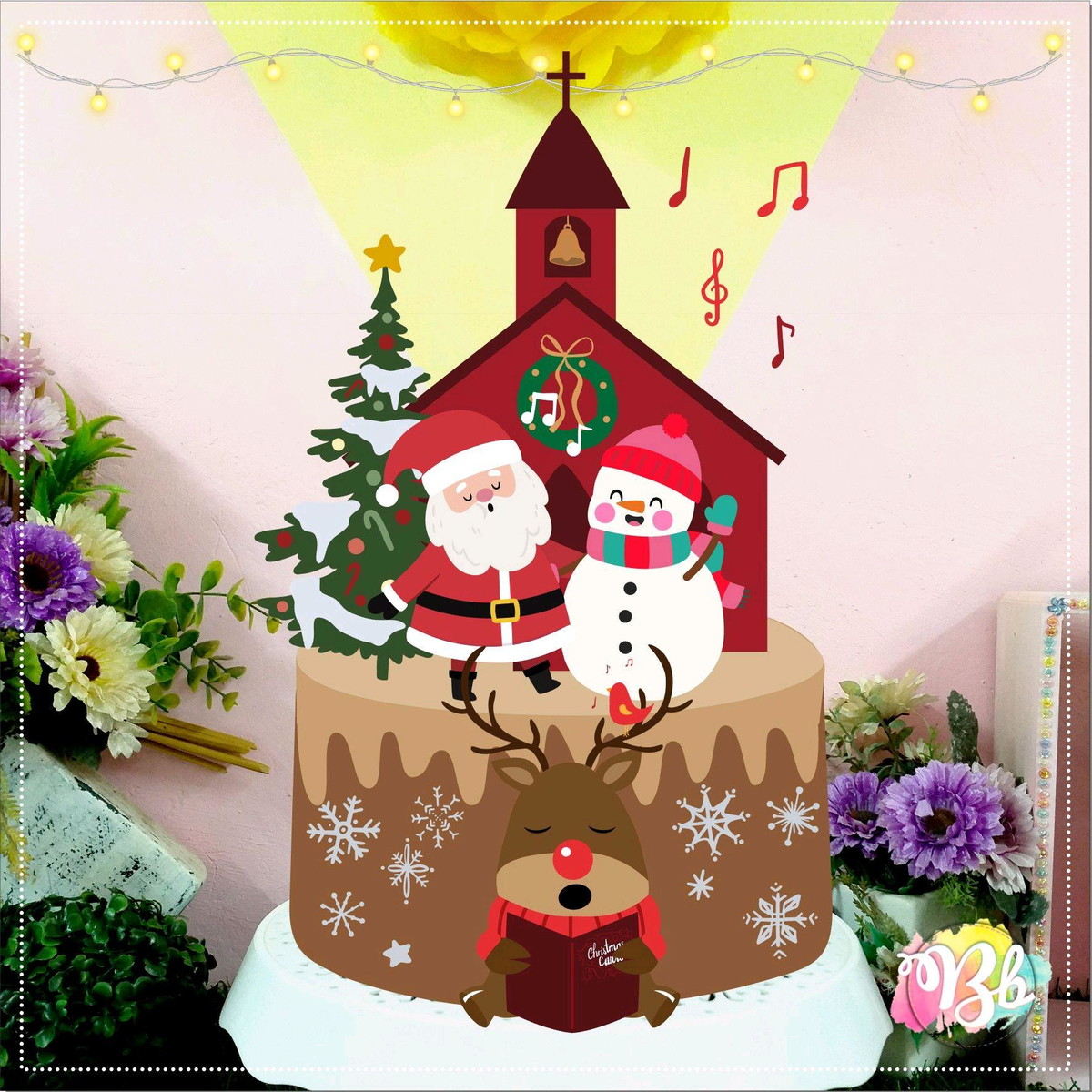 ARQUIVO DE CORTE TOPO DE BOLO NATAL (#2027) STUDIO