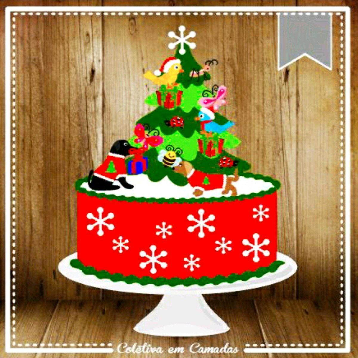 ARQUIVO DE CORTE TOPO DE BOLO NATAL (#2095) STUDIO