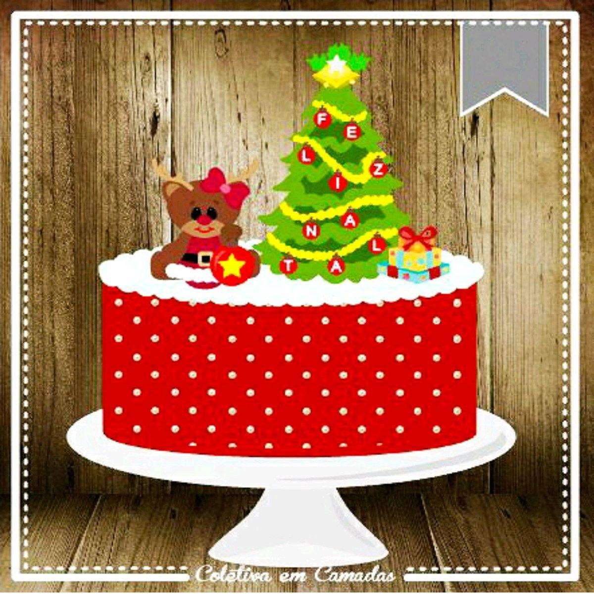 ARQUIVO DE CORTE TOPO DE BOLO NATAL (#2097) STUDIO
