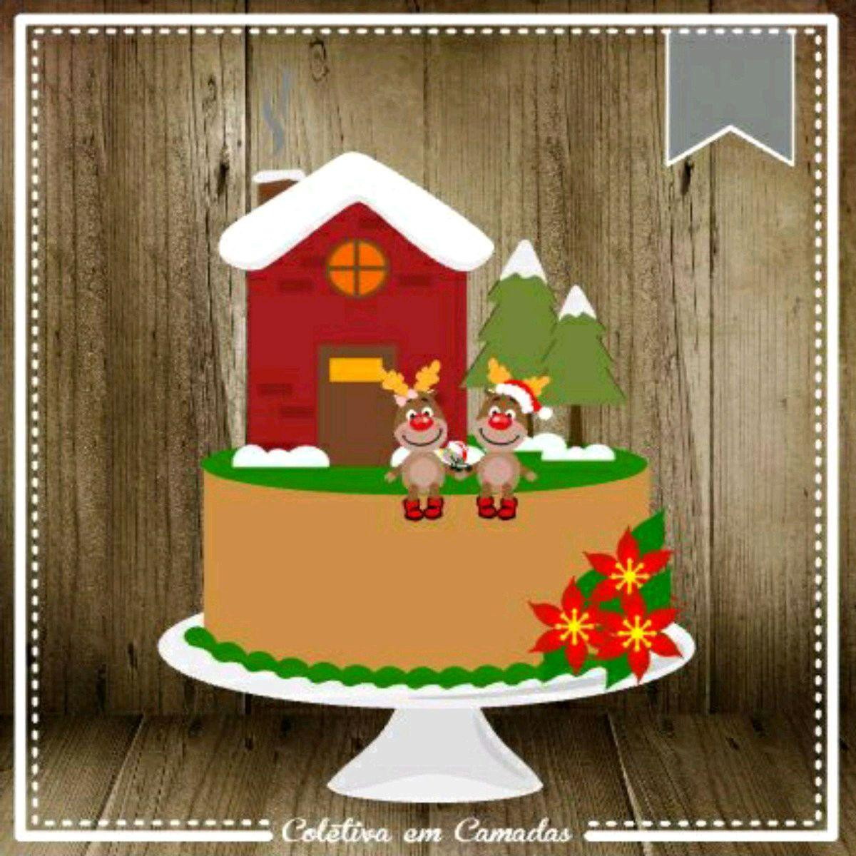ARQUIVO DE CORTE TOPO DE BOLO NATAL (#2102) STUDIO