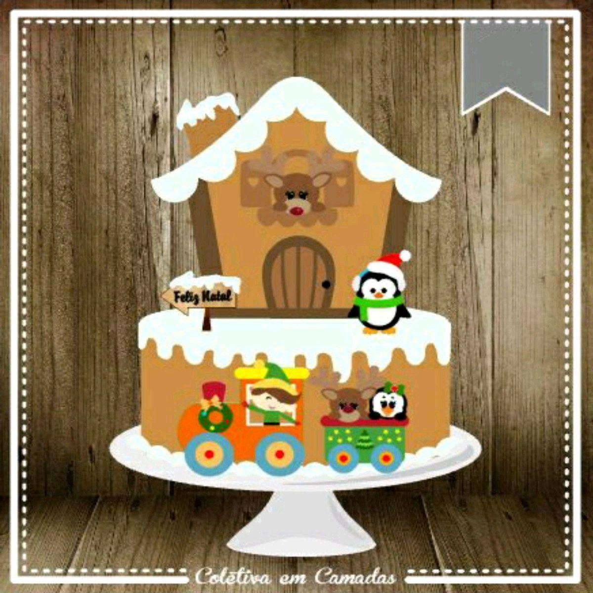 ARQUIVO DE CORTE TOPO DE BOLO NATAL (#2103) STUDIO