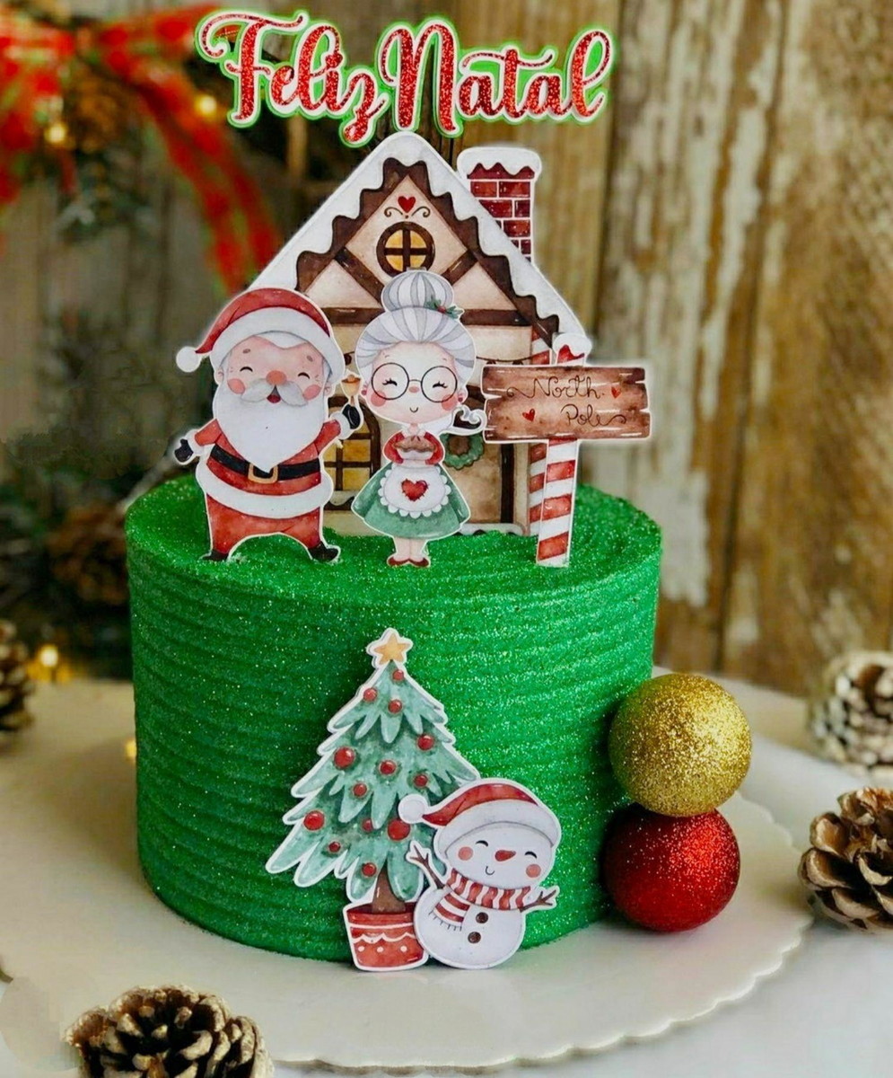 Arquivo de Corte Topo de Bolo Natal (#2170) Studio