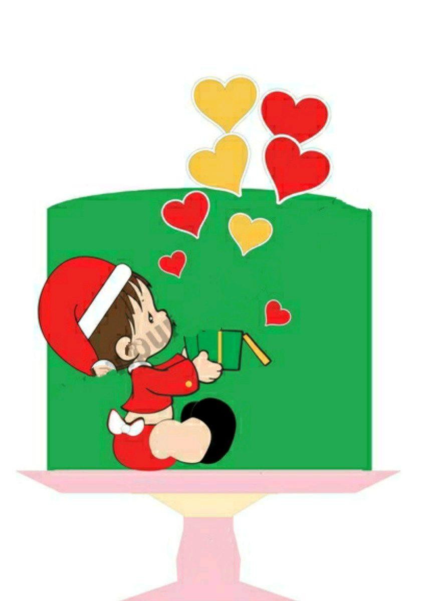 ARQUIVO DE CORTE TOPO DE BOLO NATAL BABY (#1626) STUDIO