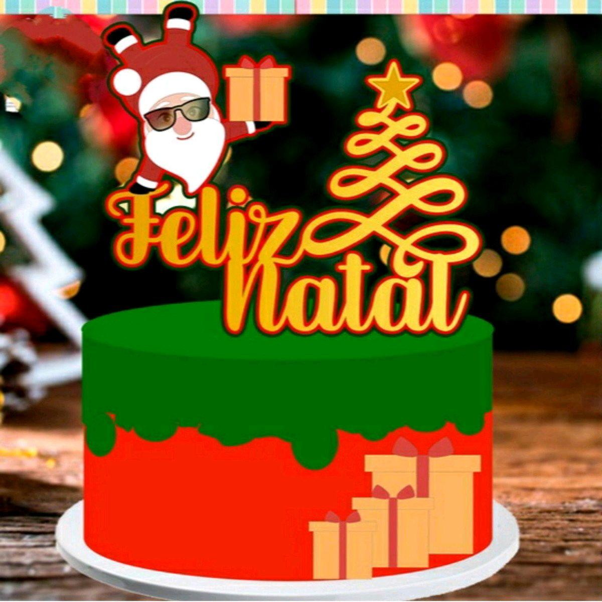 ARQUIVO DE CORTE TOPO DE BOLO NATAL - CAMADAS #2248 STUDIO